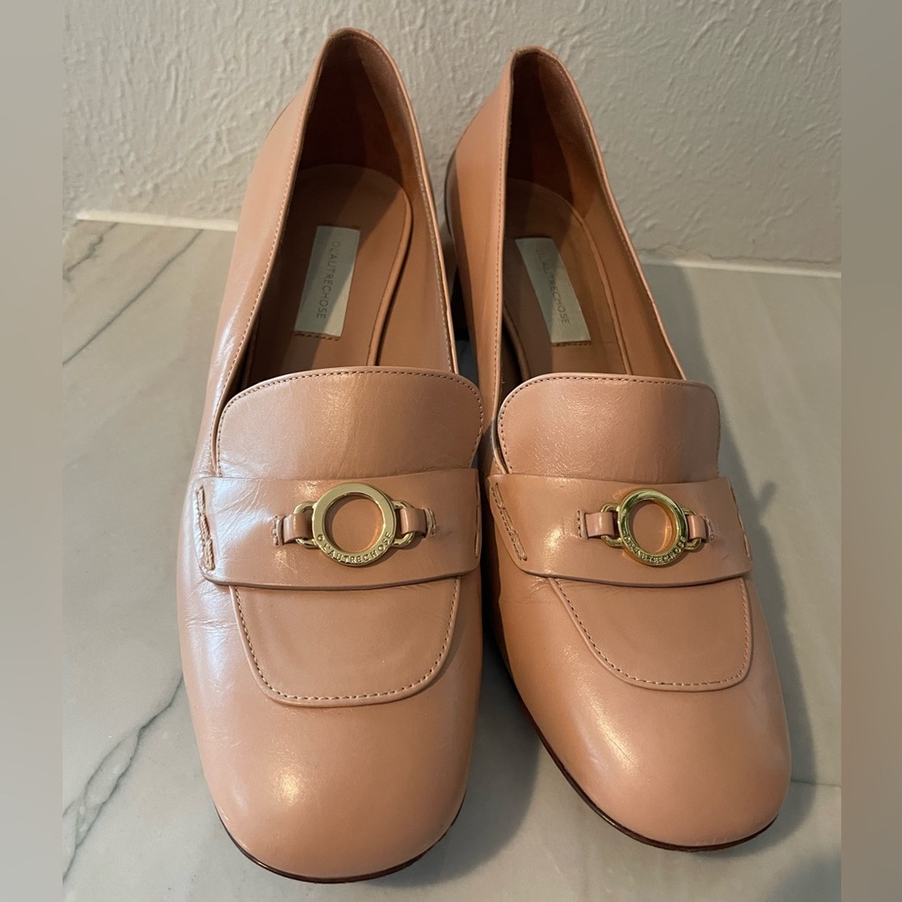 Women's L'AUTRE CHOSE Block Heel Loafer-Blush Pink-Size 40, US9.5